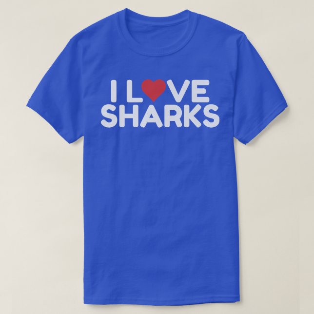 I Liebe Haie T-Shirt (Design vorne)