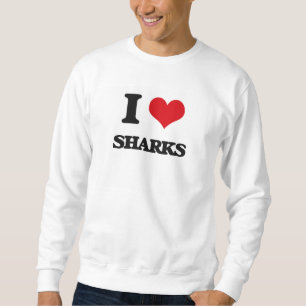 I Liebe-Haifische Sweatshirt