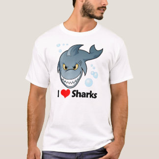 I Liebe-Haifische T-Shirt