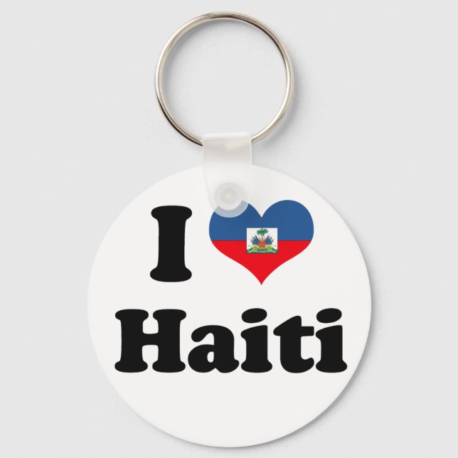 I LIEBE HAITI 2 SCHLÜSSELANHÄNGER (Vorderseite)