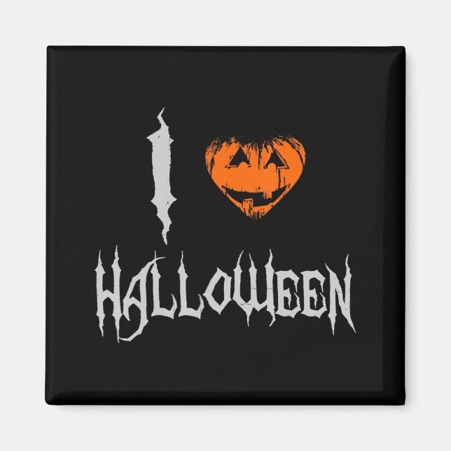 I Liebe Halloween Magnet (Vorne)