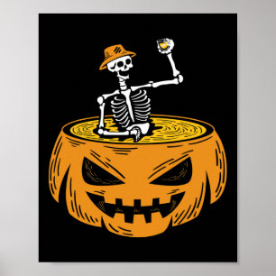 I Liebe Halloween Partygoer Poster
