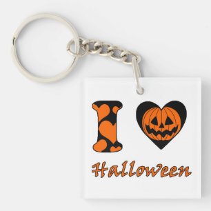 I Liebe Halloween Schlüsselanhänger