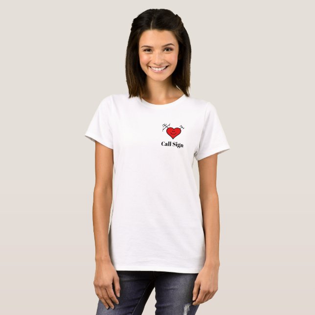 I Liebe Ham Radio Heart T - Shirts (Vorne ganz)
