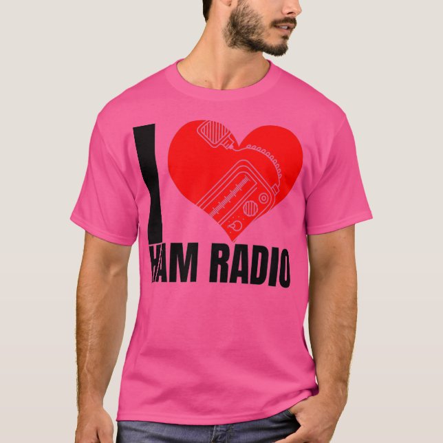 I Liebe Ham Radios T-Shirt (Vorderseite)
