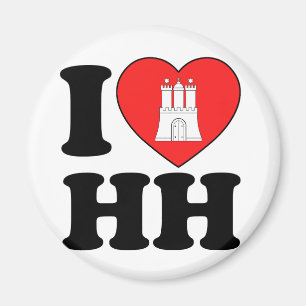 I Liebe Hamburg (HH) Magnet