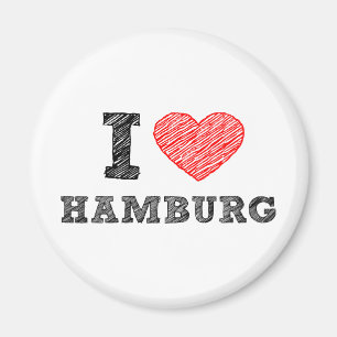 I Liebe Hamburg Magnet