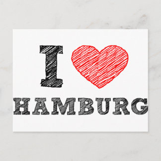 I Liebe Hamburg Postkarte