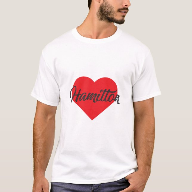 I Liebe Hamilton - Bermuda T-Shirt (Vorderseite)
