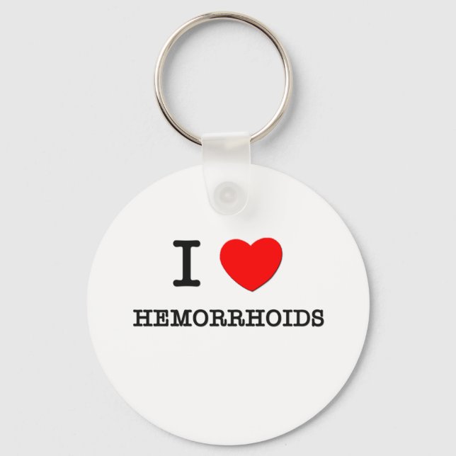 I Liebe Hämorrhoide Schlüsselanhänger (Vorderseite)