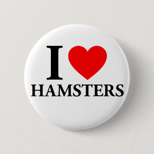 I Liebe Hamsters Button