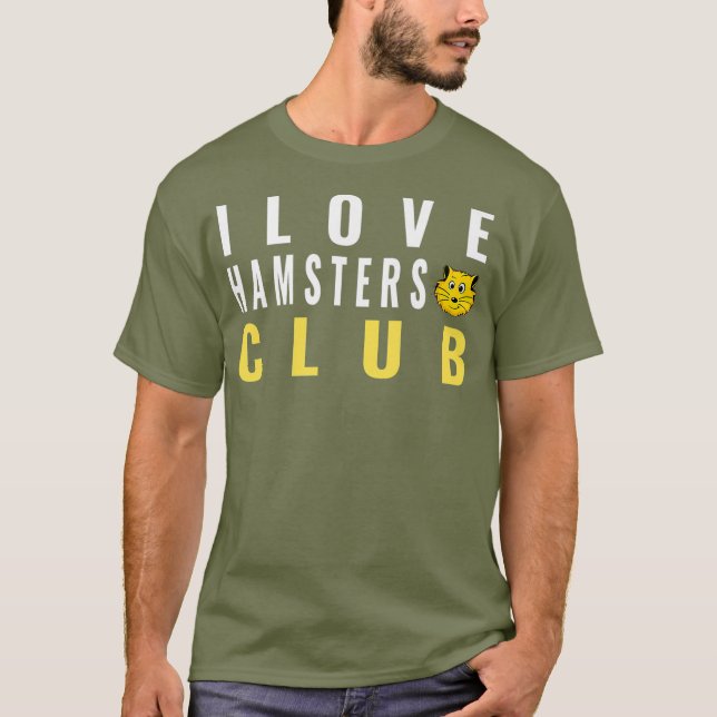 I Liebe Hamsters Club Pet Hamster Premium T-Shirt (Vorderseite)