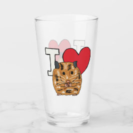 I Liebe Hamsters Glas