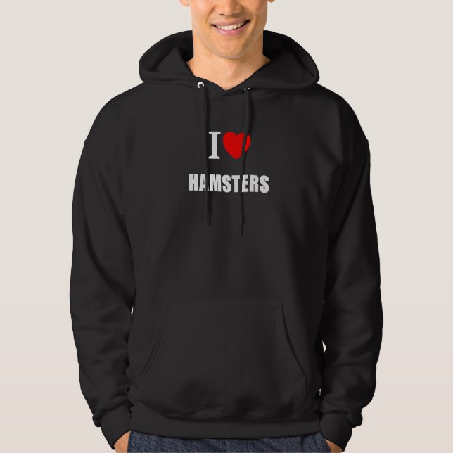 I Liebe Hamsters Hoodie (Vorderseite)