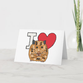 I Liebe Hamsters Karte