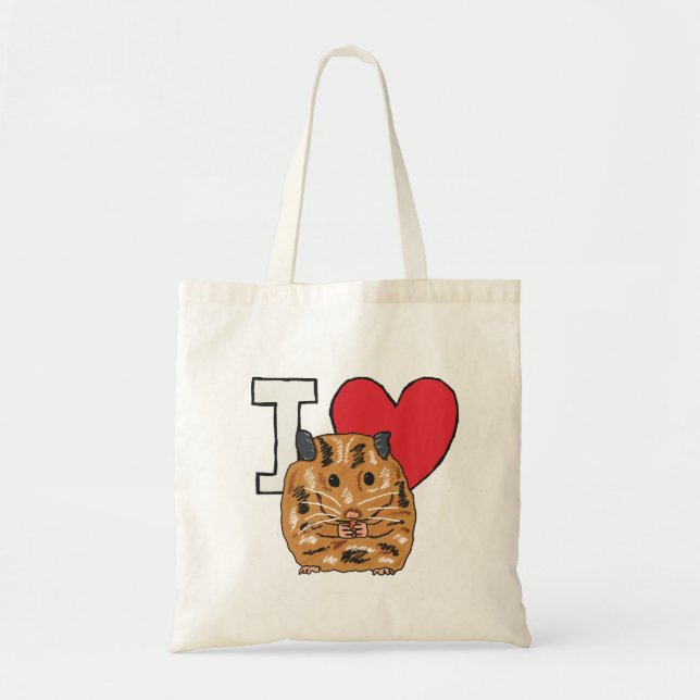 I Liebe Hamsters Tragetasche (Vorne)