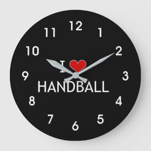 I Liebe Handball Große Wanduhr