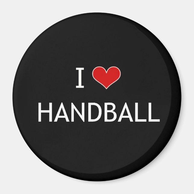 I Liebe Handball Magnet (Vorne)