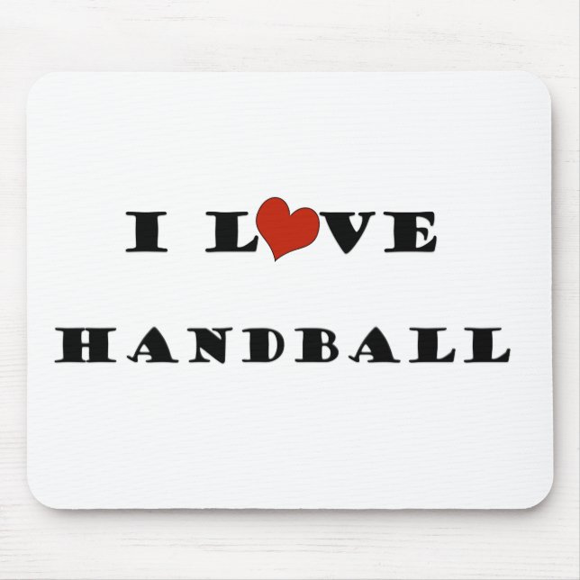 I Liebe Handball.png Mousepad (Vorne)