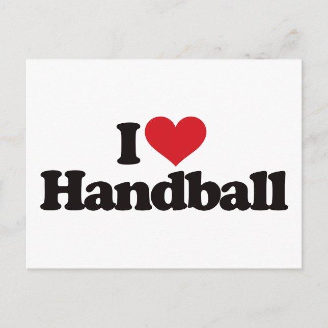 I Liebe Handball Postkarte (Vorderseite)