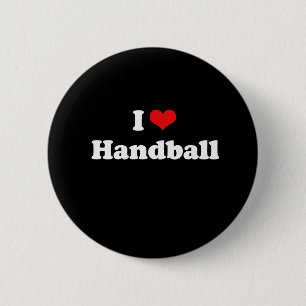 I Liebe-Handball-T-Shirt Button