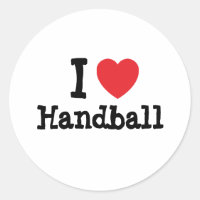 I Liebe Handballherz personalisiert