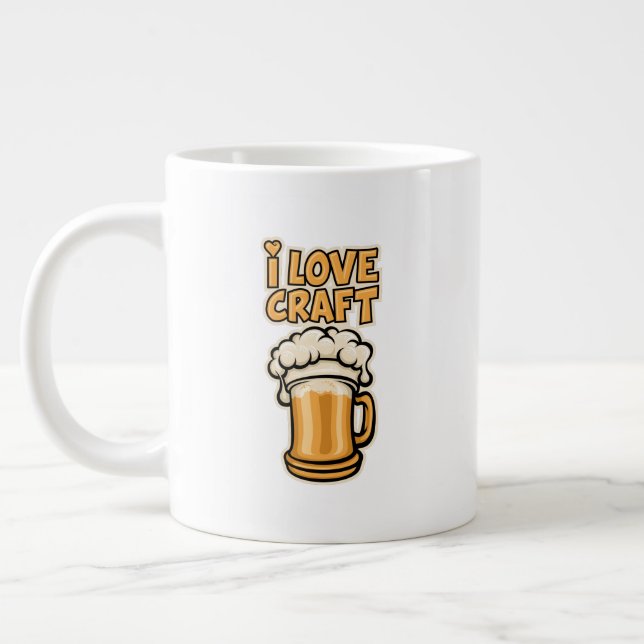 I Liebe Handboote Jumbo-Tasse (Links)