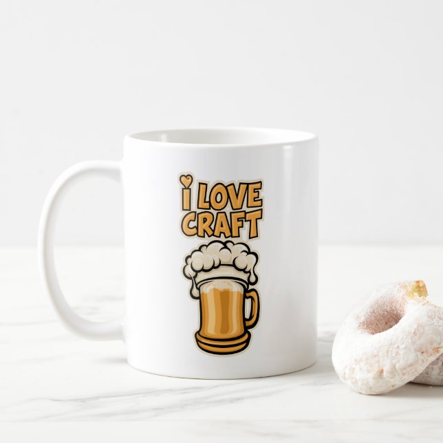 I Liebe Handboote Kaffeetasse (Mit Donut)