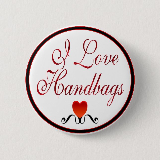 I Liebe-Handtaschen Button (Vorderseite)
