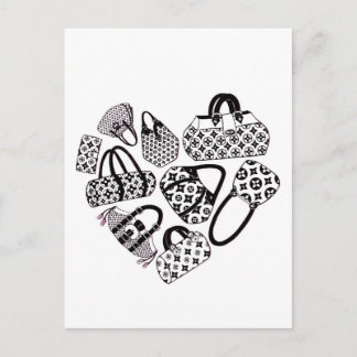 I Liebe Handtaschen Postkarte