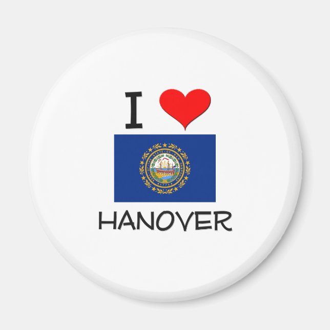 I Liebe Hannover New Hampshire Magnet (Vorne)