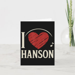 I Liebe Hanson Landkreis I Heart Hanson Karte