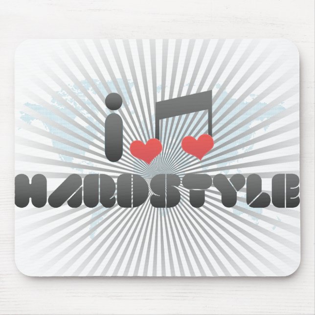 I Liebe Hardstyle Mousepad (Vorne)