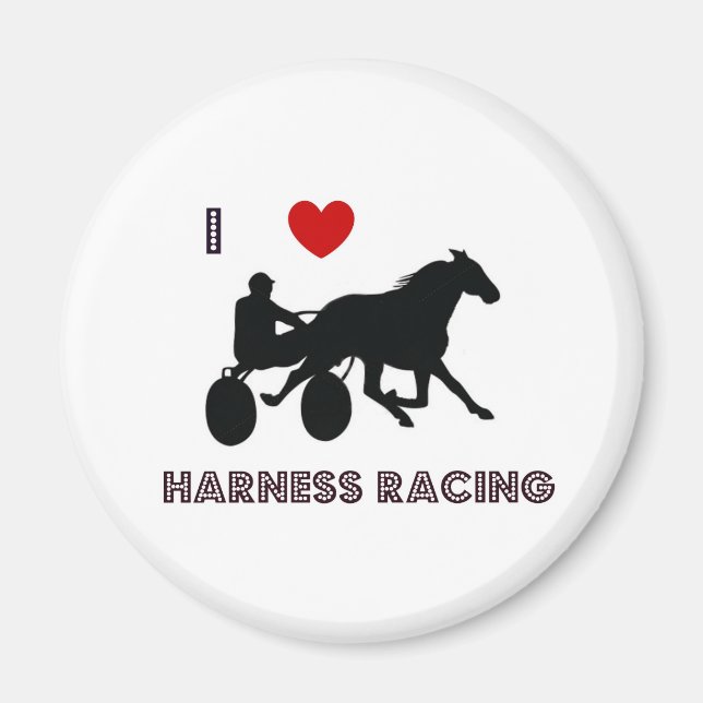 I Liebe: Harness Racing Magnete (Vorne)