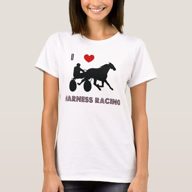 I Liebe Harness Racing T-Shirt (Vorderseite)