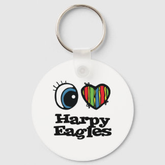 I Liebe Harpy-Adler Schlüsselanhänger
