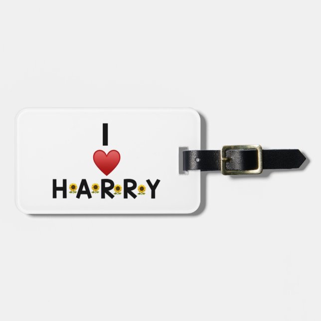 I LIEBE HARRY LUGGAGE TAG GEPÄCKANHÄNGER (Vorderseite horizontal)