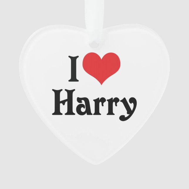 I Liebe Harry Ornament (Vorderseite)