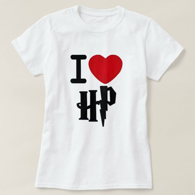 I Liebe Harry Potter - Harry Potter Lovers T-Shirt (Design vorne)
