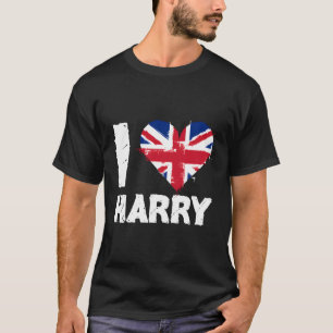 I Liebe Harry Union Jack Heart T-Shirt
