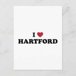 I Liebe Hartford Connecticut Postkarte