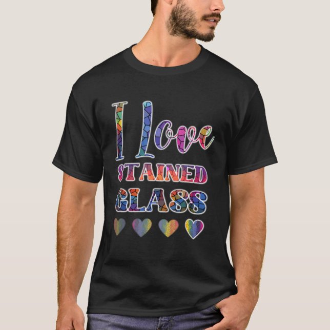 I Liebe Hartglas T-Shirt (Vorderseite)