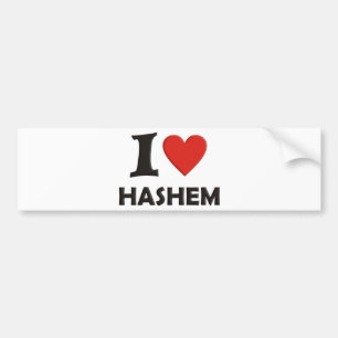 I Liebe Hashem Autoaufkleber