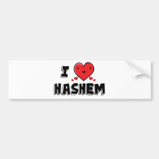 I Liebe Hashem Autoaufkleber