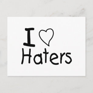 I Liebe Haters Postkarte