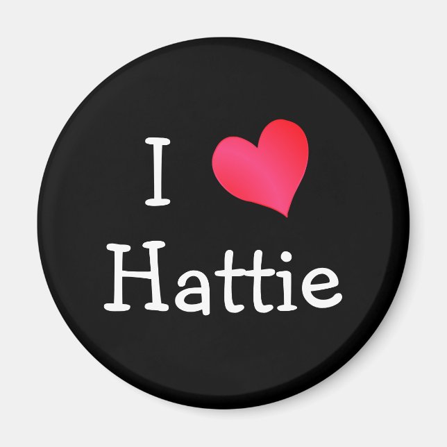 I Liebe Hattie Magnet (Vorne)