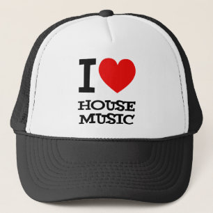 I Liebe-Haus-Musik-Hut Truckerkappe