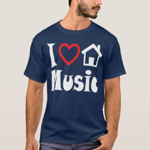 I Liebe-Haus-Musik-T-Shirt Dunkelheit T-Shirt