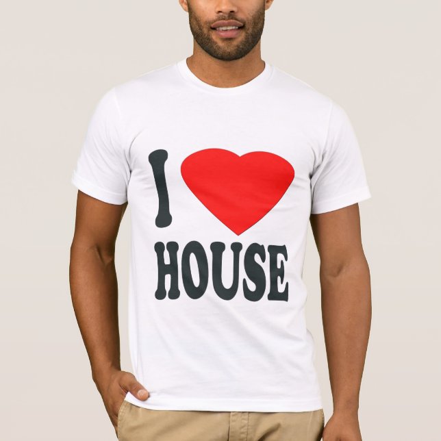 I LIEBE-HAUS-MUSIK-T-SHIRT (seanwhitink) T-Shirt (Vorderseite)