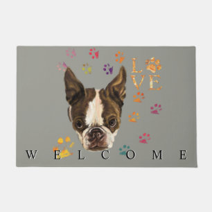 I Liebe Haustiere Doormat Welpe - Willkommen Fußmatte